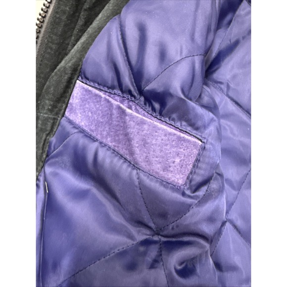 VTG EUC Minnesota Vikings NFL Suede Leather Jacket Large #1 - Picture 13 of 16